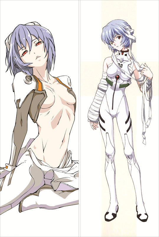 Neon Genesis Evangelion Rei Ayanami Anime Dakimakura Waifu Pillow Case image 0
