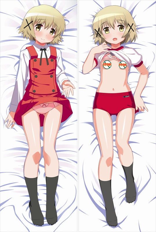 Hidamari Sketch Yuno Anime Dakimakura Japanese Pillow Cover image 0