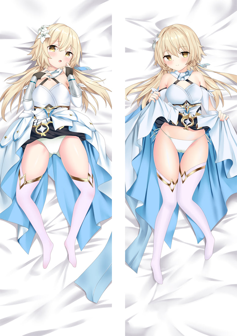 Genshin Impact Lumine Anime Dakimakura Body Pillow Cover image 0