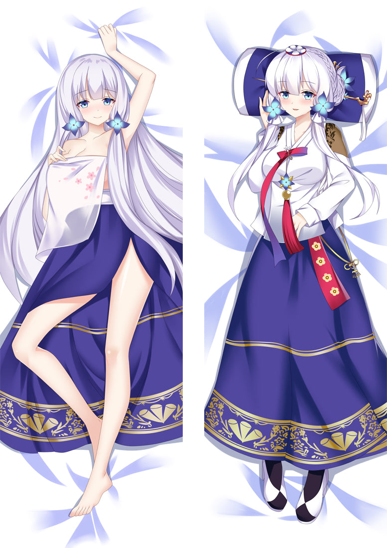 Azur Lane ILLUSTRIOUS Anime Dakimakura Body Pillow Cover image 0