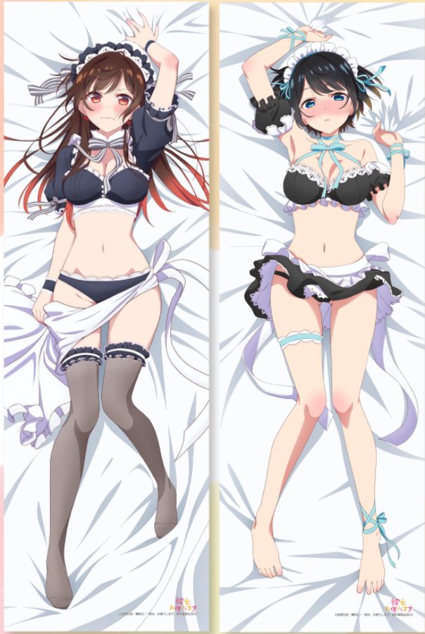 Kanojo, Okarishimasu Ichinose Chizuru Anime Dakimakura Sexy Body Pillow Cover image 0