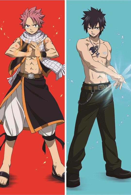 Fairy Tail Natsu Dragneel Anime Dakimakura Anime Dakimakura Body Pillow Case image 0