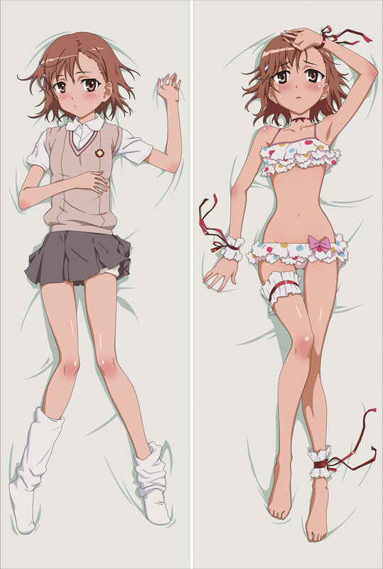 A Certain Scientific Railgun Mikoto Misaka Anime Dakimakura Body Pillow Case image 0