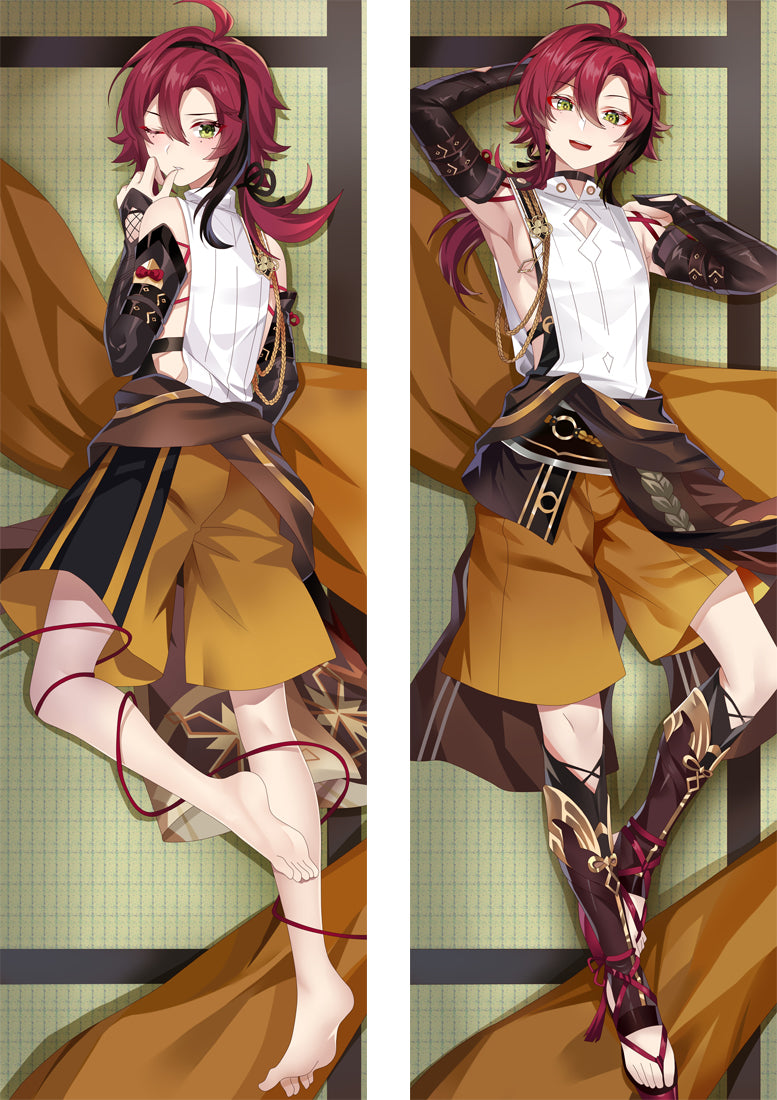 Shikanoin Heizou Genshin Impact Anime Dakimakura Pillow Cover image 0