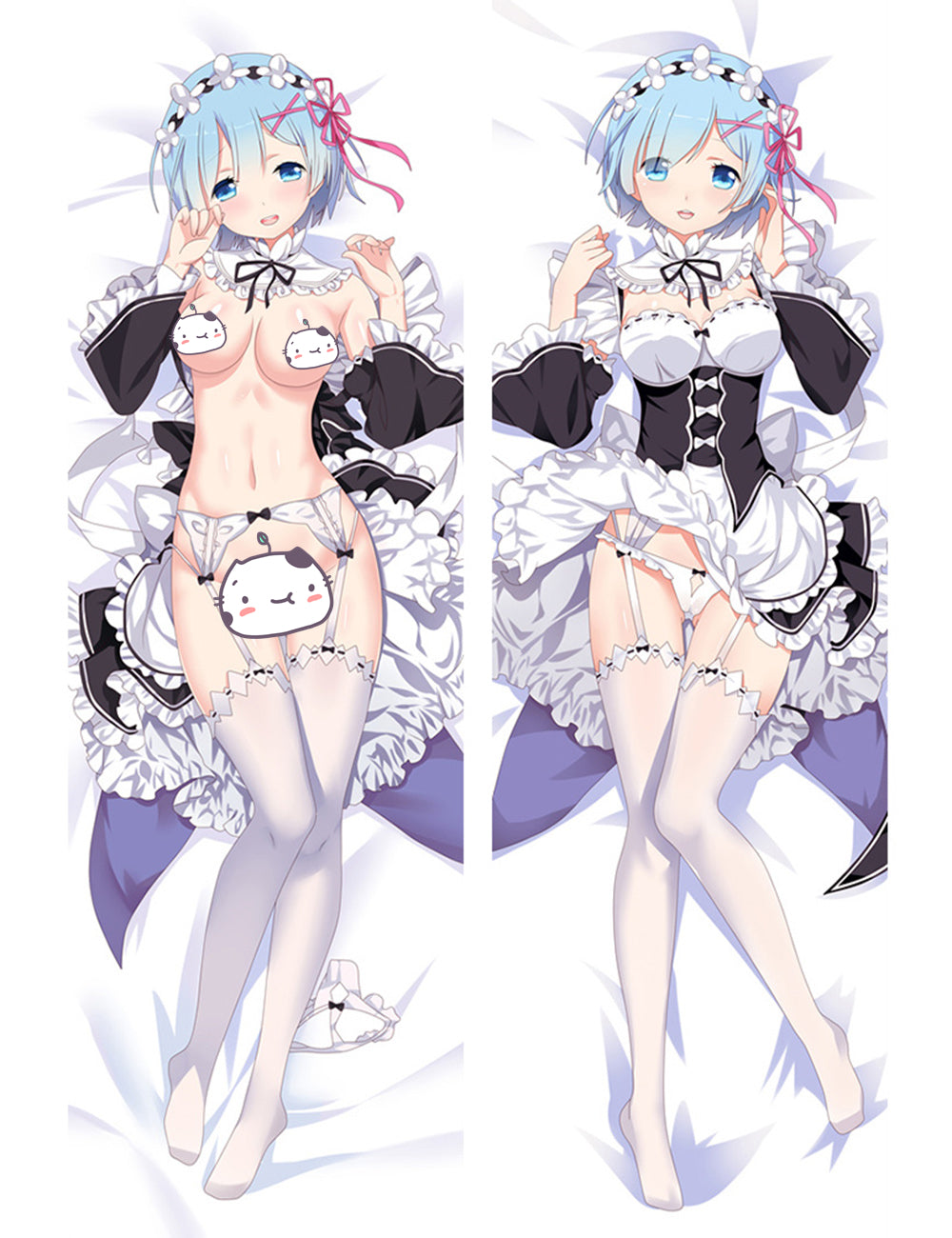 Re:Zero Rem Anime Dakimakura Pillow Cover image 0