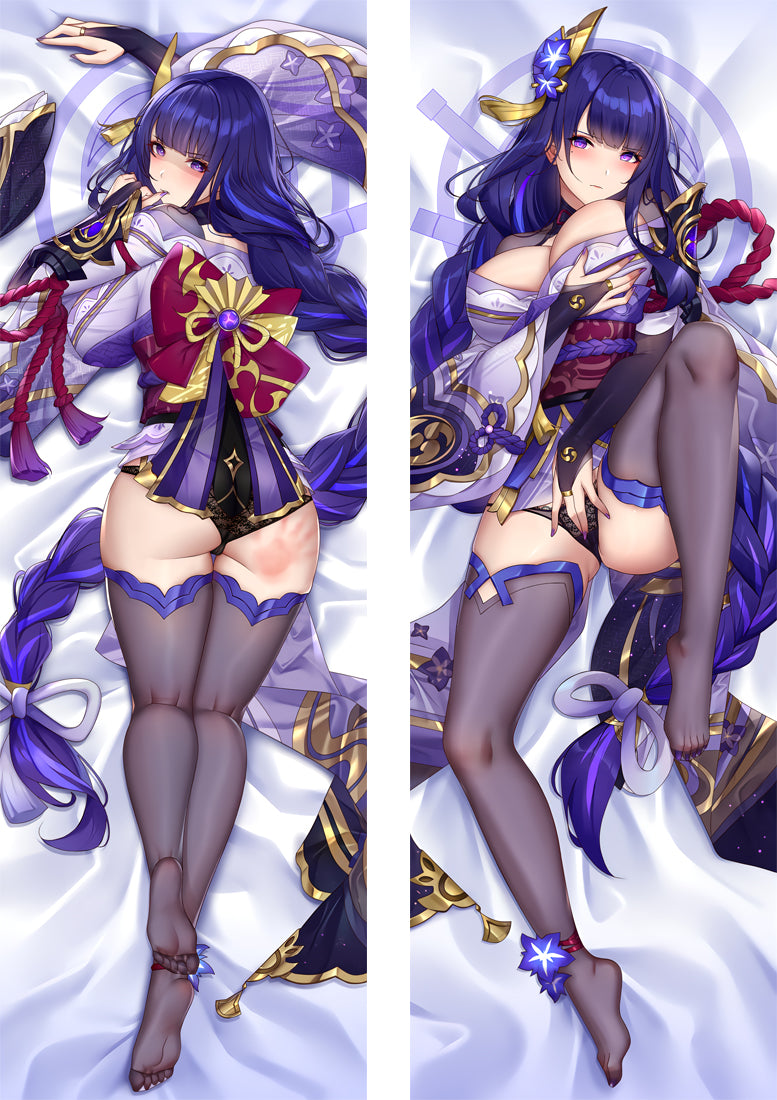 Genshin Impact Raiden Shogun Baal Anime Dakimakura Body Pillow Case image 0