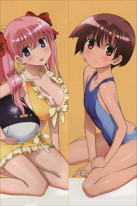 Saki Nodoka Haramura + Yuuki Kataoka Anime Dakimakura Body Pillow Cover image 0