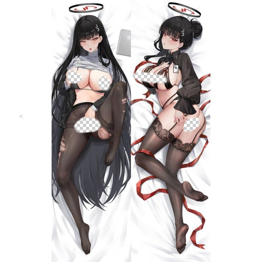 Blue Archive Tsukatsuki Rio Anime Dakimakura Sexy Body Pillow Cover image 0