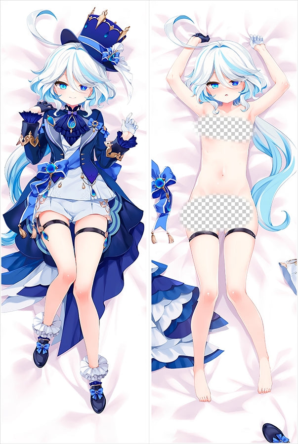 Genshin Impact Focalors Anime Dakimakura Sexy Body Pillow Cover image 0