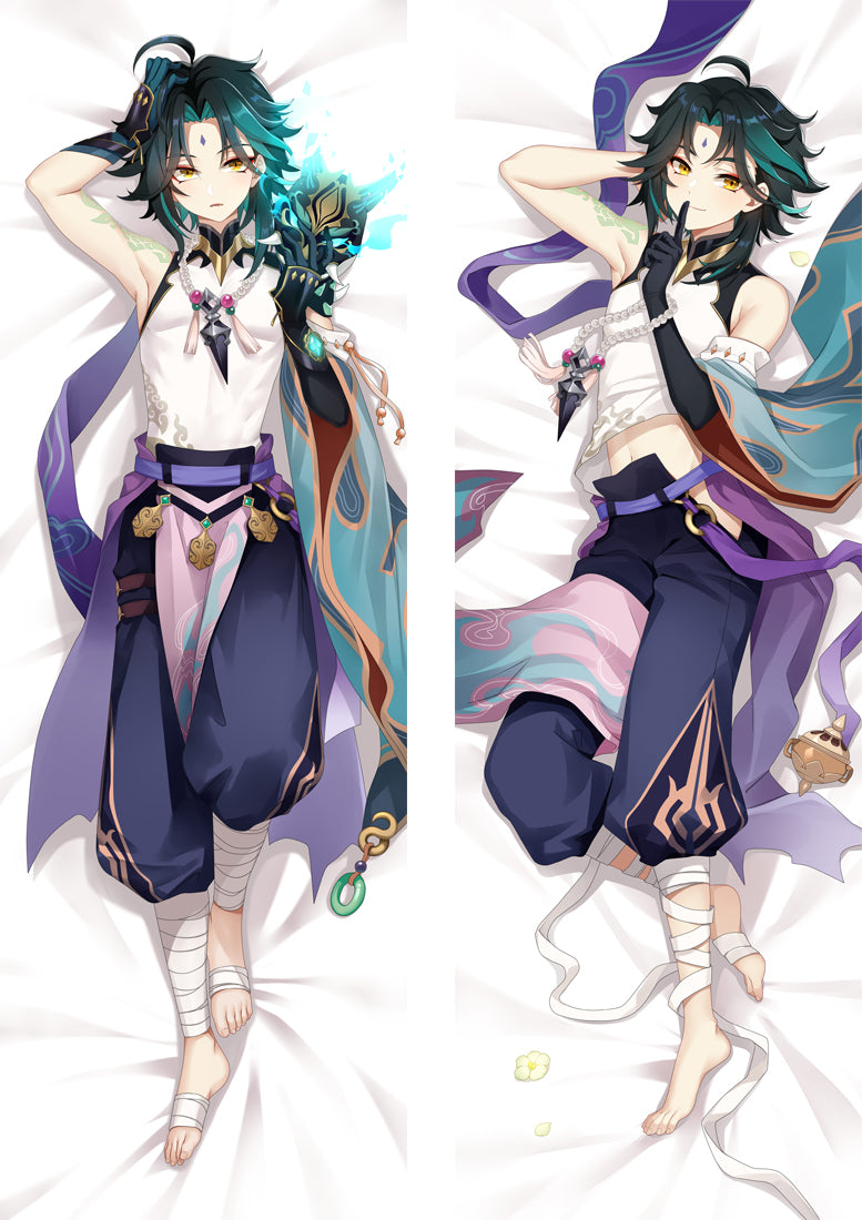 Genshin Impact Xiao Anime Dakimakura Body Pillow Cover image 0