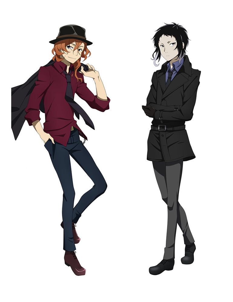 New Bungo Stray Dogs Anime Boys Dakimakura PillowCase Cover Hugging Body image 0