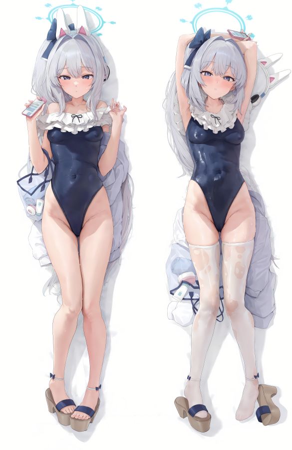 Blue Archive Tsukiyuki Miyako Anime Dakimakura Girl Body Pillow Cover image 0