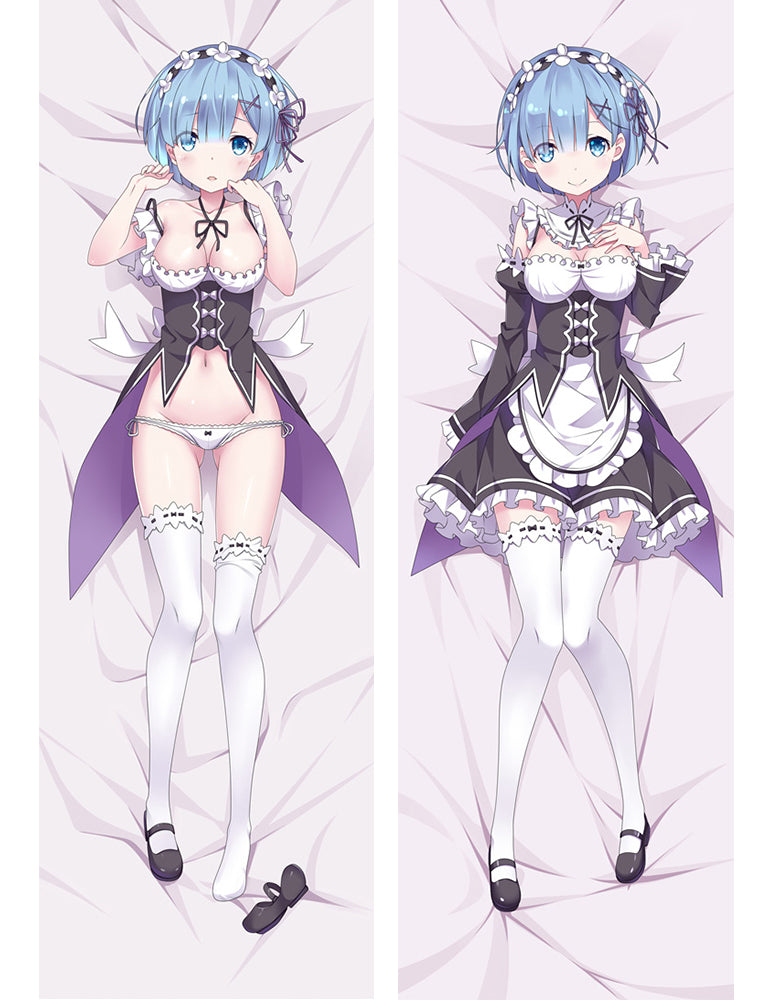 Re:Zero Rem Anime Dakimakura Pillow Cover image 0