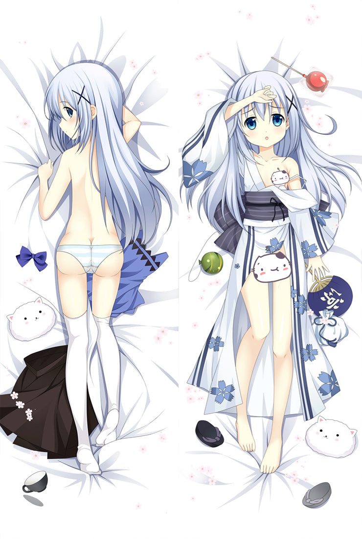 Is The Order A Rabbit? KafÅ« Chino Anime Dakimakura Pillow Cover image 0