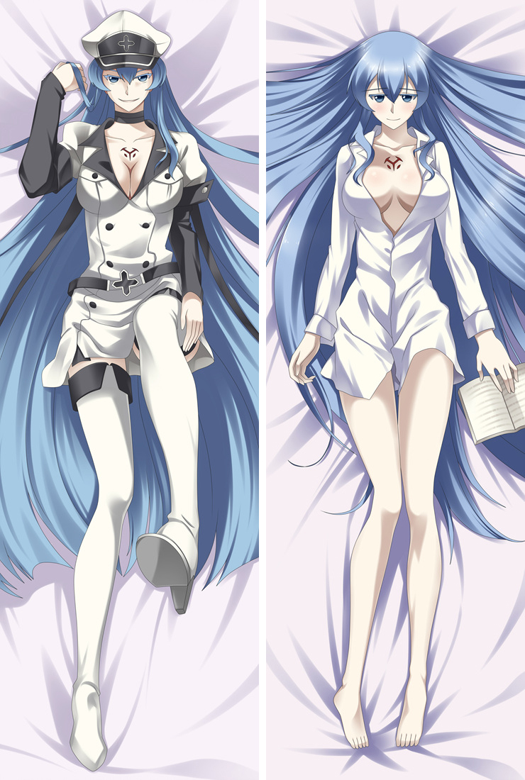 akame ga kill esdeath body pillow