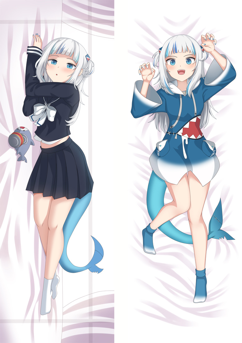 Gawr Gura Dakimakura Body Pillow Cover - Virtual Youtuber