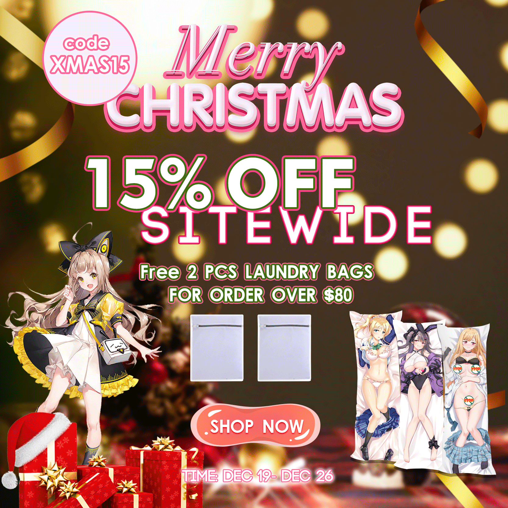 Buy Anime Body Pillow, Anime Girls Waifu Body Pillow Case Anime